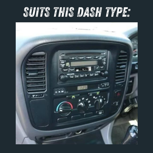 Toyota Landcruiser 100/105 Series (1998-2003) Plug & Play Head Unit Upgrade Kit: Car Radio with Wireless & Wired Apple CarPlay & Android Auto