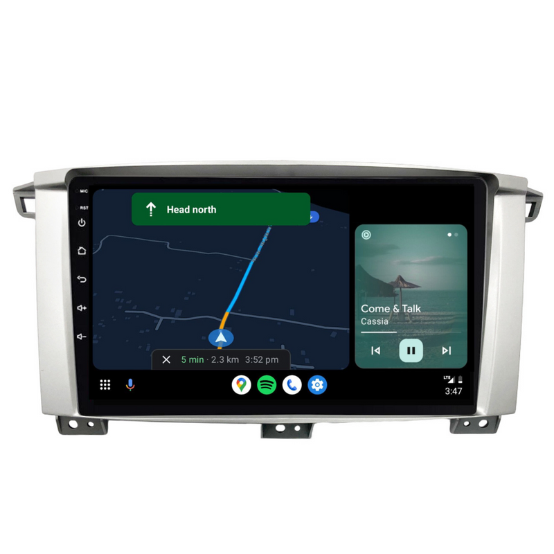 Load image into Gallery viewer, Toyota Landcruiser 100 Series 9&quot; (2002-2007) Plug &amp; Play Head Unit Upgrade Kit: Car Radio with Wireless &amp; Wired Apple CarPlay &amp; Android Auto
