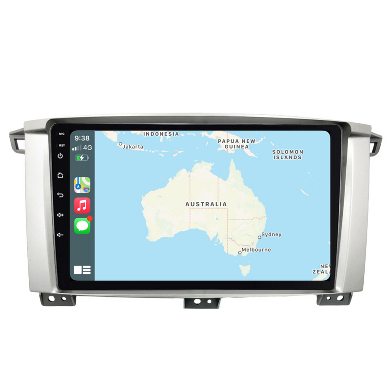 Load image into Gallery viewer, Toyota Landcruiser 100 Series 9&quot; (2002-2007) Plug &amp; Play Head Unit Upgrade Kit: Car Radio with Wireless &amp; Wired Apple CarPlay &amp; Android Auto
