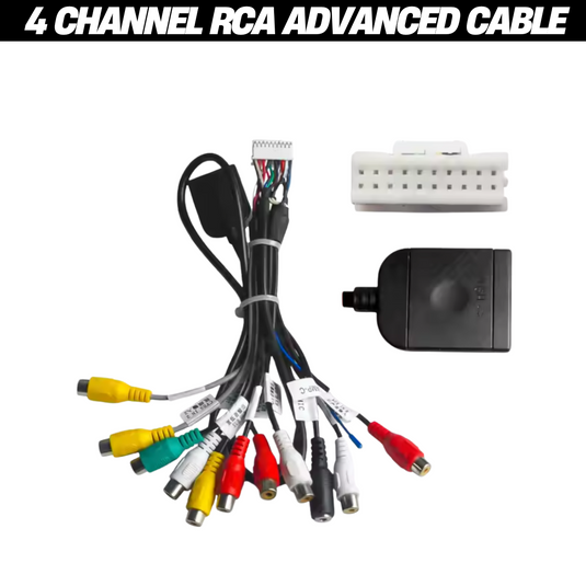 4 Channel (4CH) Advanced RCA Bundle for CJ INDUSTRIES Head Units