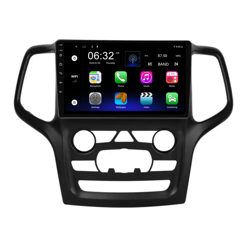 Load image into Gallery viewer, Jeep Grand Cherokee (2014-2022) Plug &amp; Play Head Unit Upgrade Kit: Car Radio with Wireless &amp; Wired Apple CarPlay &amp; Android Auto

