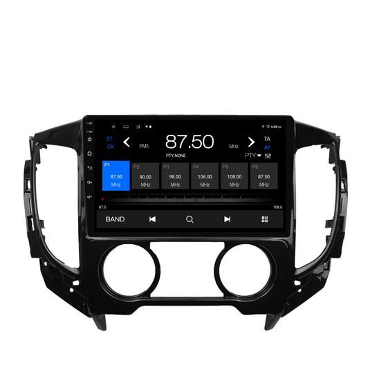 Mitsubishi Triton MANUAL AC (2015-2022) Plug & Play Head Unit Upgrade Kit: Car Radio with Wireless & Wired Apple CarPlay & Android Auto