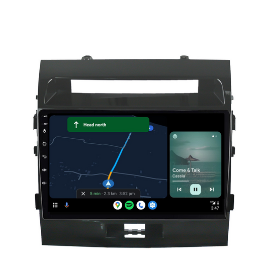 Toyota Landcruiser 200 Series (2008-2015) Plug & Play Head Unit Upgrade Kit: Car Radio with Wireless & Wired Apple CarPlay & Android Auto