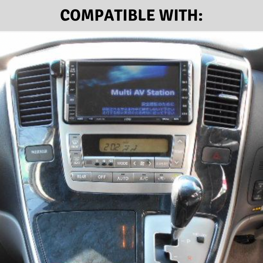 Toyota Alphard 2002-2011 Plug & Play Head Unit Upgrade Kit: Car Radio with Wireless & Wired Apple CarPlay & Android Auto