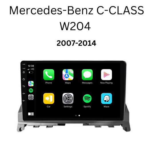 Benz C-Class / W204 (2006-2011) Plug & Play Head Unit Upgrade Kit: Car Radio with Wireless & Wired Apple CarPlay & Android Auto