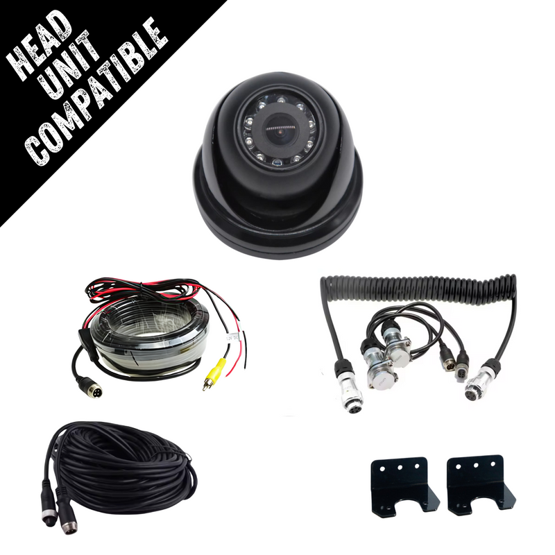 Load image into Gallery viewer, Head Unit Compatible Caravan / Trailer Reverse Camera Kit (Dome)
