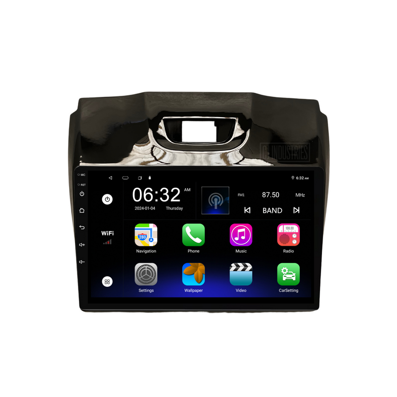 Load image into Gallery viewer, Holden Colorado GLOSS BLACK (2012-2016) Plug &amp; Play Head Unit Upgrade Kit: Car Radio with Wireless &amp; Wired Apple CarPlay &amp; Android Auto (MyLink Compatible)
