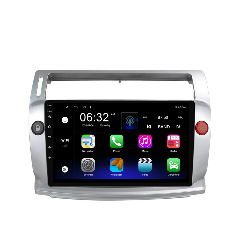 Load image into Gallery viewer, Citroen C4 (2004-2009) Plug &amp; Play Head Unit Upgrade Kit: Car Radio with Wireless &amp; Wired Apple CarPlay &amp; Android Auto
