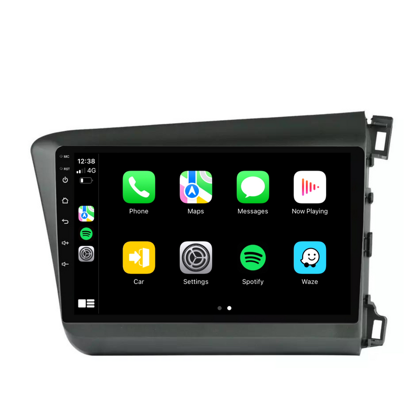 Load image into Gallery viewer, Honda Civic (2012-2015) Plug &amp; Play Head Unit Upgrade Kit: Car Radio with Wireless &amp; Wired Apple CarPlay &amp; Android Auto
