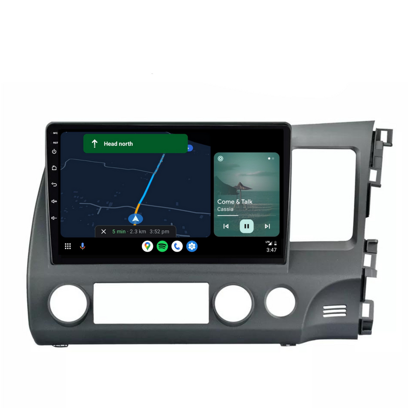 Load image into Gallery viewer, Honda Civic (2007-2011) Plug &amp; Play Head Unit Upgrade Kit: Car Radio with Wireless &amp; Wired Apple CarPlay &amp; Android Auto
