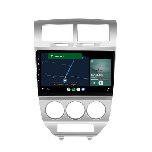 Dodge Caliber (2009-2012) Plug & Play Head Unit Upgrade Kit: Car Radio with Wireless & Wired Apple CarPlay & Android Auto