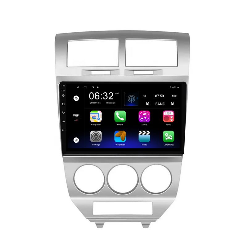 Load image into Gallery viewer, Dodge Caliber (2009-2012) Plug &amp; Play Head Unit Upgrade Kit: Car Radio with Wireless &amp; Wired Apple CarPlay &amp; Android Auto
