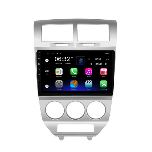 Dodge Caliber (2009-2012) Plug & Play Head Unit Upgrade Kit: Car Radio with Wireless & Wired Apple CarPlay & Android Auto