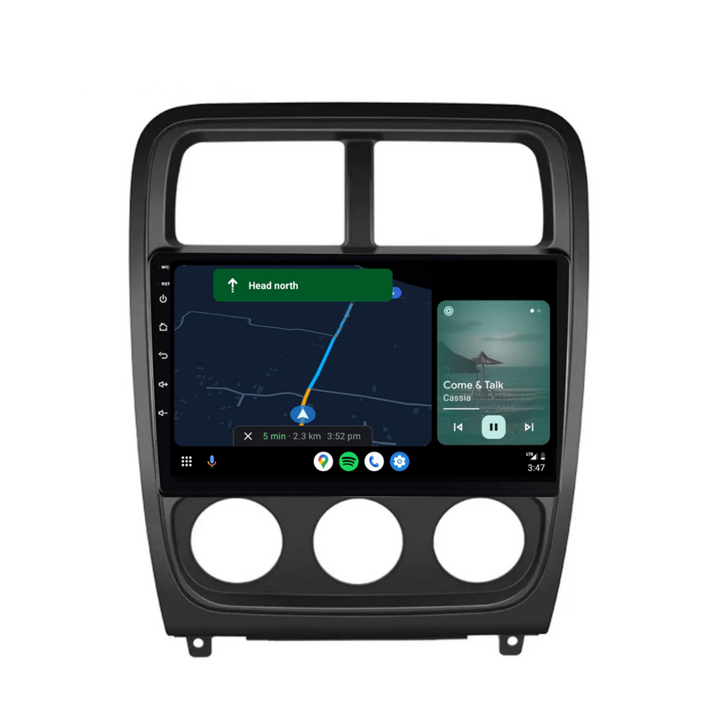 Load image into Gallery viewer, Dodge Caliber (2010-2012) Plug &amp; Play Head Unit Upgrade Kit: Car Radio with Wireless &amp; Wired Apple CarPlay &amp; Android Auto
