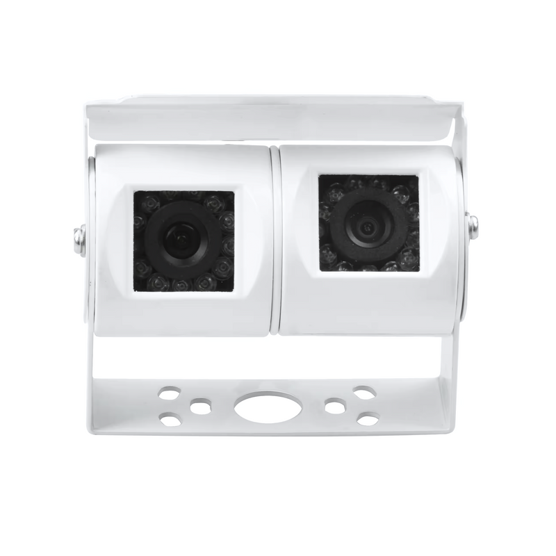 Load image into Gallery viewer, CJ INDUSTRIES Caravan / Truck Camera Package with Monitor - White Dual Lens
