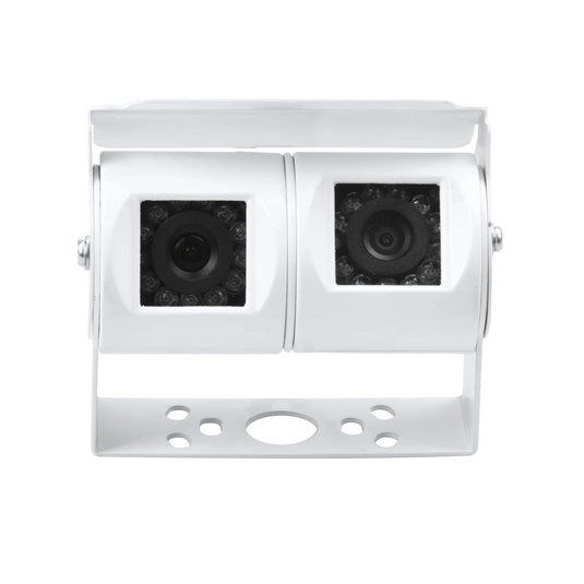 CJ INDUSTRIES Caravan / Truck Camera Package with Monitor - White Dual Lens