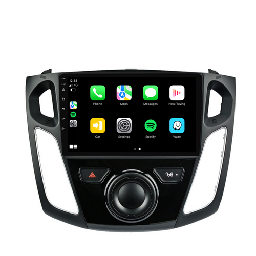 Ford Focus (2012-2017) Plug & Play Head Unit Upgrade Kit: Car Radio with Wireless & Wired Apple CarPlay & Android Auto