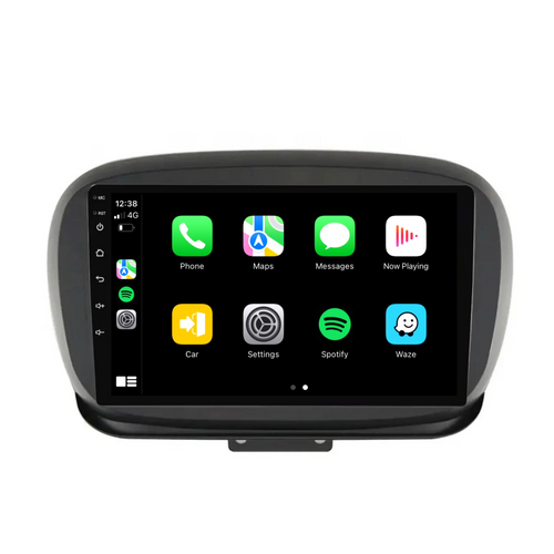 Fiat 500X (2014-2019) Plug & Play Head Unit Upgrade Kit: Car Radio with Wireless & Wired Apple CarPlay & Android Auto