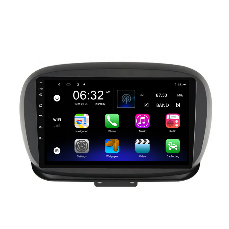 Load image into Gallery viewer, Fiat 500X (2014-2019) Plug &amp; Play Head Unit Upgrade Kit: Car Radio with Wireless &amp; Wired Apple CarPlay &amp; Android Auto
