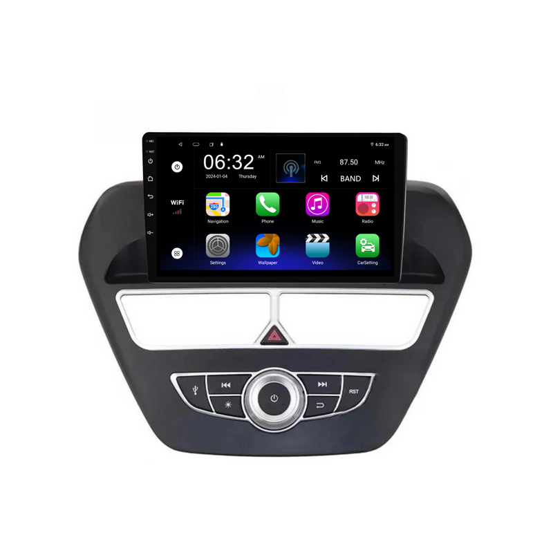 Load image into Gallery viewer, Ford Escort (2014-2019) Top Mount Plug &amp; Play Head Unit Upgrade Kit: Car Radio with Wireless &amp; Wired Apple CarPlay &amp; Android Auto
