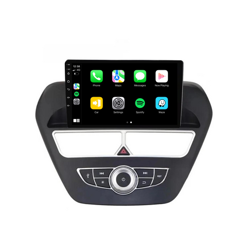 Ford Escort (2014-2019) Top Mount Plug & Play Head Unit Upgrade Kit: Car Radio with Wireless & Wired Apple CarPlay & Android Auto