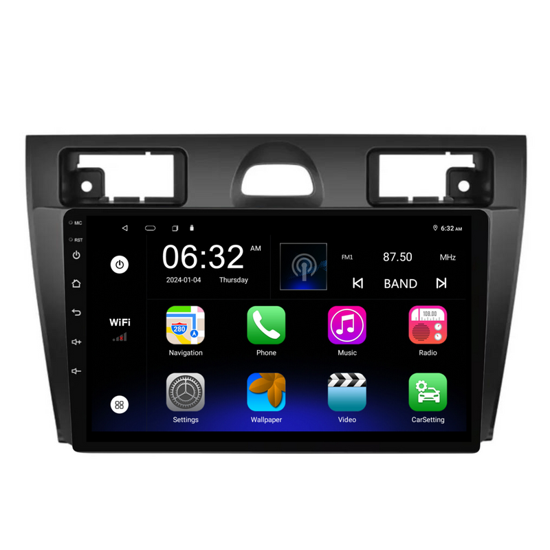 Load image into Gallery viewer, Ford Fiesta (2006-2011) Plug &amp; Play Head Unit Upgrade Kit: Car Radio with Wireless &amp; Wired Apple CarPlay &amp; Android Auto
