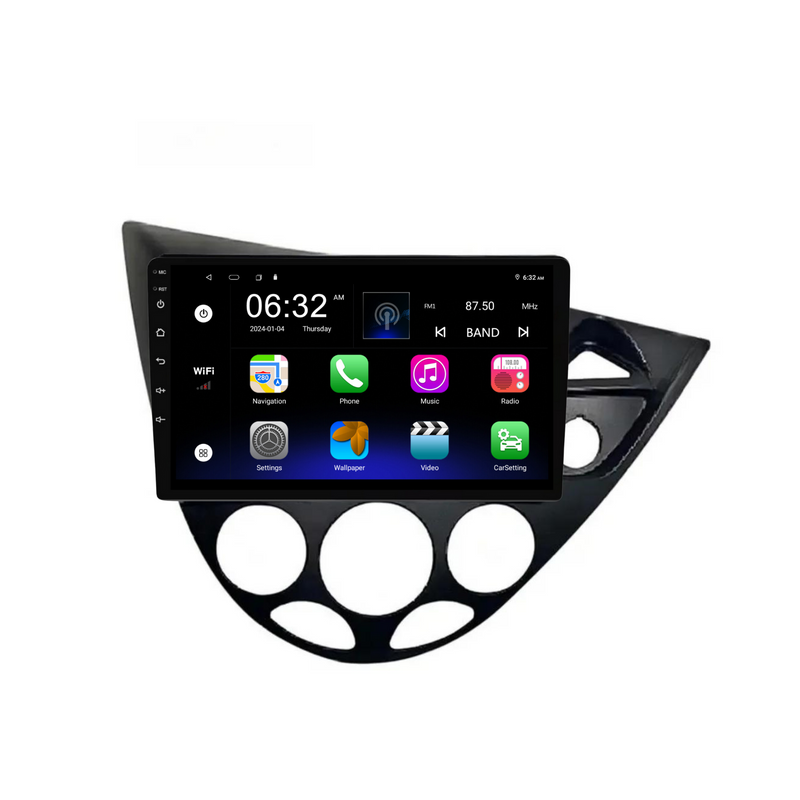 Load image into Gallery viewer, Ford Focus (1998-2005) Plug &amp; Play Head Unit Upgrade Kit: Car Radio with Wireless &amp; Wired Apple CarPlay &amp; Android Auto
