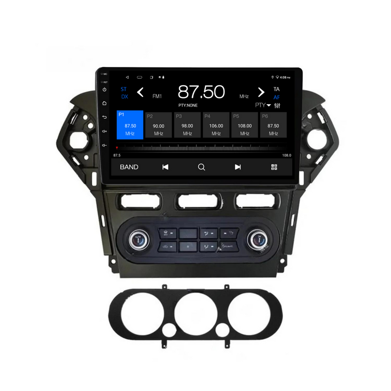 Load image into Gallery viewer, Ford Mondeo / C-MAX (2007-2010 AUTO AC) Plug &amp; Play Head Unit Upgrade Kit: Car Radio with Wireless &amp; Wired Apple CarPlay &amp; Android Auto
