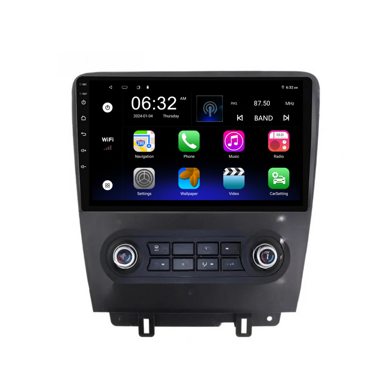 Load image into Gallery viewer, Ford Mustang (2009-2014) Plug &amp; Play Head Unit Upgrade Kit: Car Radio with Wireless &amp; Wired Apple CarPlay &amp; Android Auto
