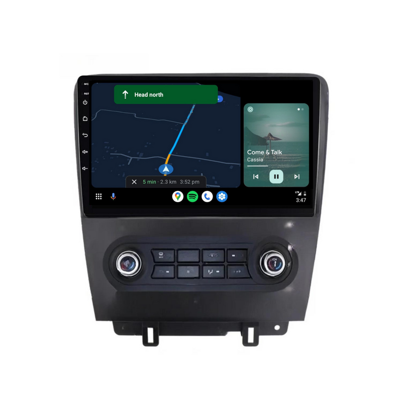 Load image into Gallery viewer, Ford Mustang (2009-2014) Plug &amp; Play Head Unit Upgrade Kit: Car Radio with Wireless &amp; Wired Apple CarPlay &amp; Android Auto
