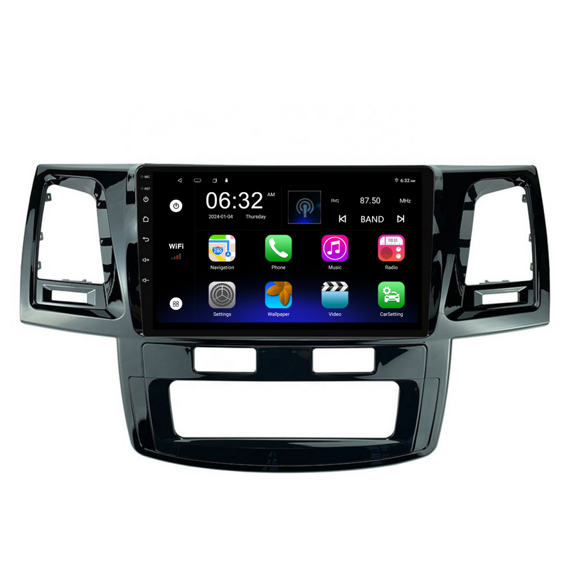 Load image into Gallery viewer, Toyota Hilux / N70 Auto AC (2008-2014) Plug &amp; Play Head Unit Upgrade Kit: Car Radio with Wireless &amp; Wired Apple CarPlay &amp; Android Auto
