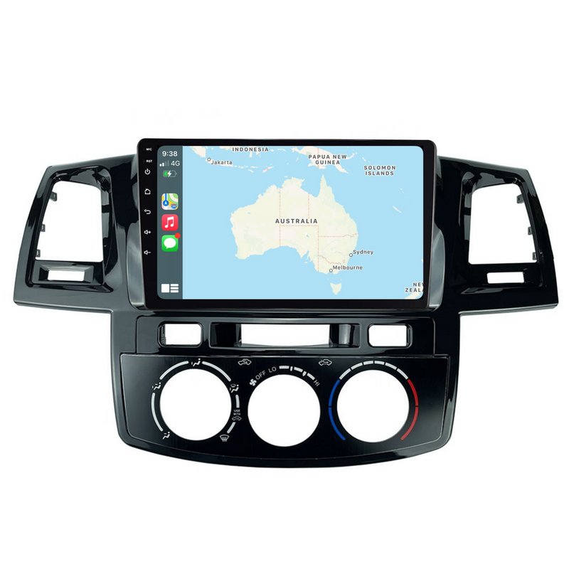 Load image into Gallery viewer, Toyota Hilux / N70 Manual AC (2006-2014) Plug &amp; Play Head Unit Upgrade Kit: Car Radio with Wireless &amp; Wired Apple CarPlay &amp; Android Auto
