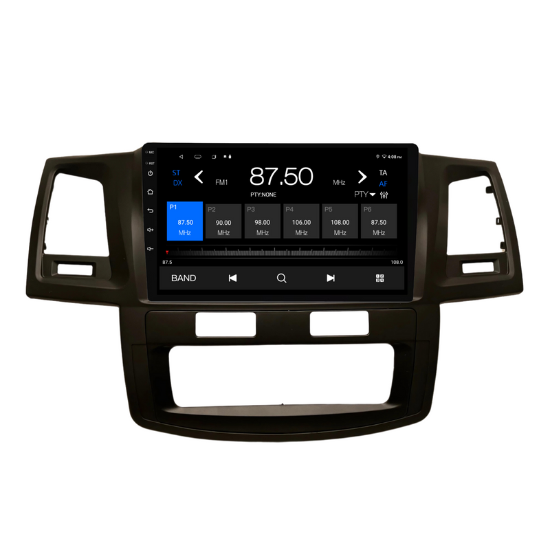 Load image into Gallery viewer, Toyota Hilux / N70 Auto AC - matte black (2008-2014) Plug &amp; Play Head Unit Upgrade Kit: Car Radio with Wireless &amp; Wired Apple CarPlay &amp; Android Auto
