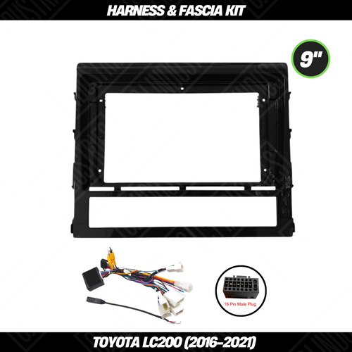 Toyota Landcruiser 200 Series (2016-2021) Harness & Fascia Kit