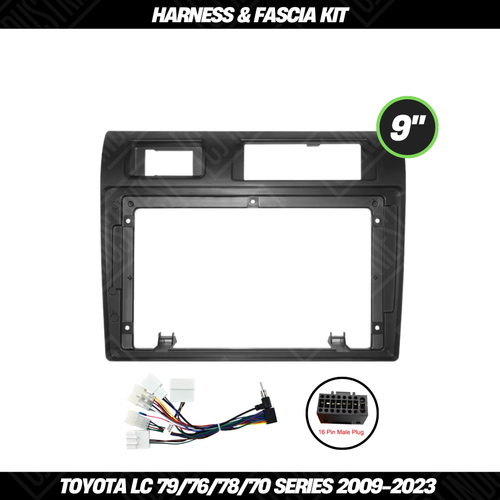 Toyota Landcruiser 79/76/78/70 Series (2009-2023) Harness & Fascia Kit