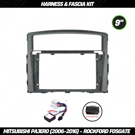 Mitsubishi Pajero (ROCKFORD FOSGATE) 2006-2016 Harness & Fascia Kit