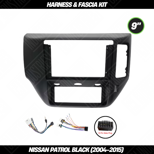 Nissan Patrol Black (2004-2015) Harness & Fascia Kit