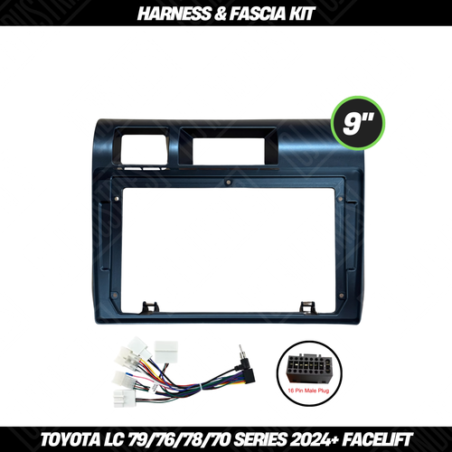 Toyota Landcruiser 79/76/78/70 Series (2024+ FACELIFT) Harness & Fascia Kit