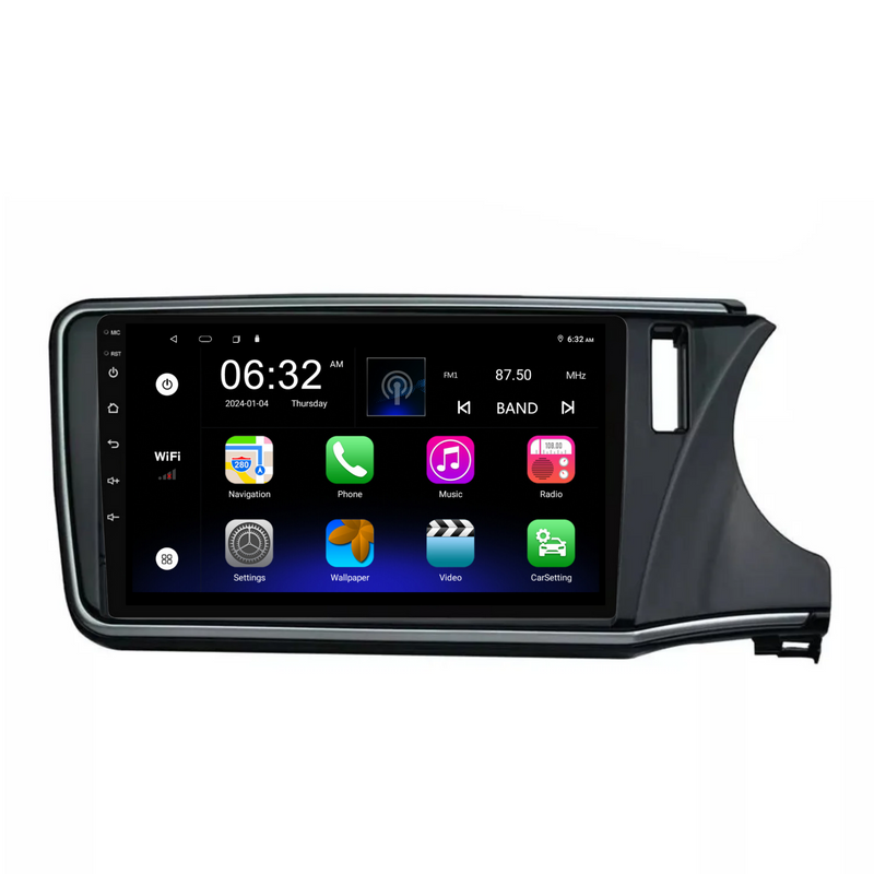 Load image into Gallery viewer, Honda City (2014-2018) Plug &amp; Play Head Unit Upgrade Kit: Car Radio with Wireless &amp; Wired Apple CarPlay &amp; Android Auto
