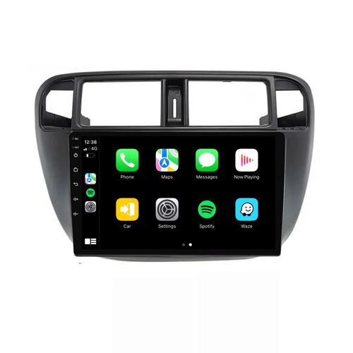 Honda Civic / Rebon (1995-2001) Plug & Play Head Unit Upgrade Kit: Car Radio with Wireless & Wired Apple CarPlay & Android Auto