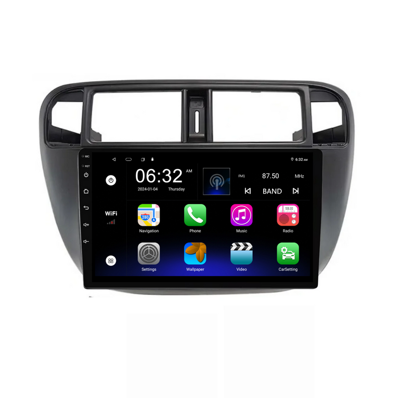 Load image into Gallery viewer, Honda Civic / Rebon (1995-2001) Plug &amp; Play Head Unit Upgrade Kit: Car Radio with Wireless &amp; Wired Apple CarPlay &amp; Android Auto
