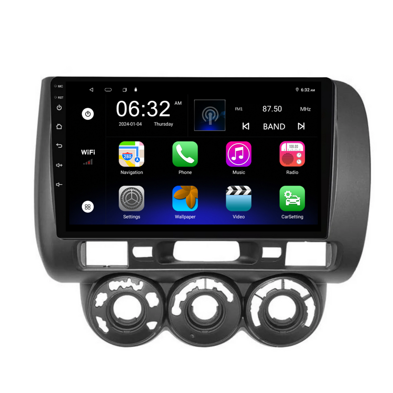 Load image into Gallery viewer, Honda Fit/Jazz/City (2002-2008) Plug &amp; Play Head Unit Upgrade Kit: Car Radio with Wireless &amp; Wired Apple CarPlay &amp; Android Auto
