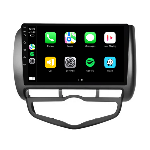 Honda Jazz/City/Fit (2002-2008) Plug & Play Head Unit Upgrade Kit: Car Radio with Wireless & Wired Apple CarPlay & Android Auto