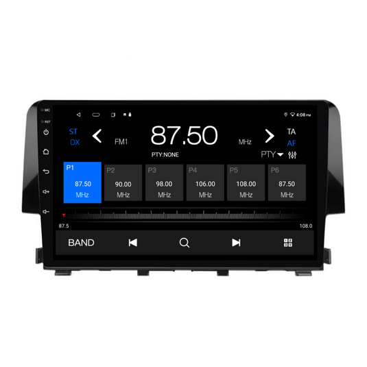 Honda Civic (2016-2020) Plug & Play Head Unit Upgrade Kit: Car Radio with Wireless & Wired Apple CarPlay & Android Auto