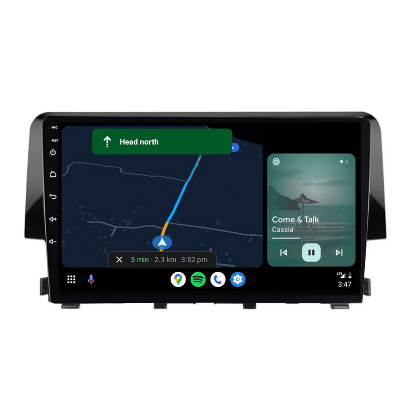 Load image into Gallery viewer, Honda Civic (2016-2020) Plug &amp; Play Head Unit Upgrade Kit: Car Radio with Wireless &amp; Wired Apple CarPlay &amp; Android Auto
