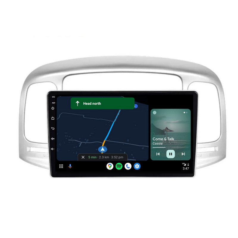 Load image into Gallery viewer, Hyundai Accent (2008-2011) Plug &amp; Play Head Unit Upgrade Kit: Car Radio with Wireless &amp; Wired Apple CarPlay &amp; Android Auto
