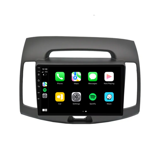 Hyundai Elantra (2008-2010) Plug & Play Head Unit Upgrade Kit: Car Radio with Wireless & Wired Apple CarPlay & Android Auto