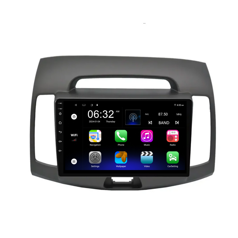 Load image into Gallery viewer, Hyundai Elantra (2008-2010) Plug &amp; Play Head Unit Upgrade Kit: Car Radio with Wireless &amp; Wired Apple CarPlay &amp; Android Auto
