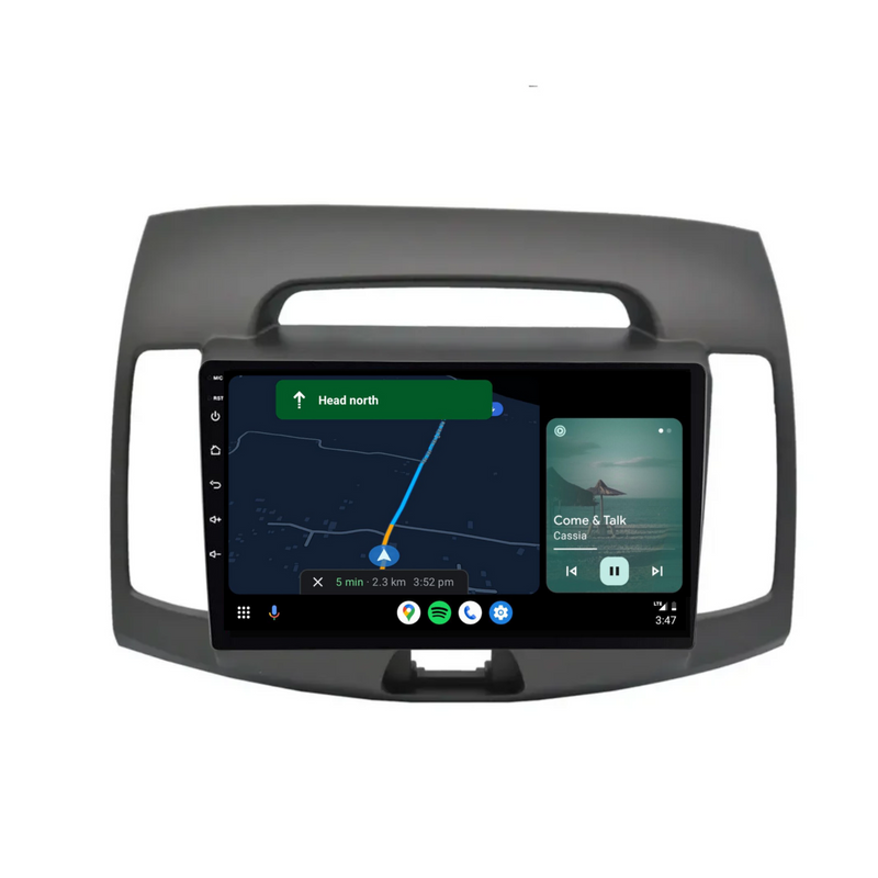 Load image into Gallery viewer, Hyundai Elantra (2008-2010) Plug &amp; Play Head Unit Upgrade Kit: Car Radio with Wireless &amp; Wired Apple CarPlay &amp; Android Auto
