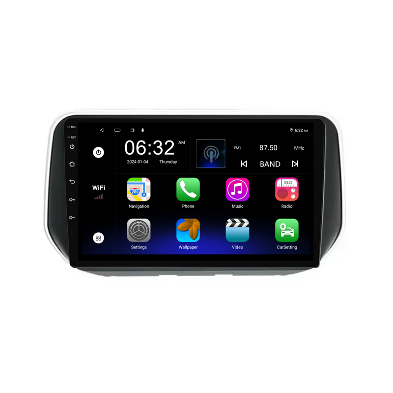 Load image into Gallery viewer, Hyundai Santa Fe / Ix45 (2018+) Plug &amp; Play Head Unit Upgrade Kit: Car Radio with Wireless &amp; Wired Apple CarPlay &amp; Android Auto
